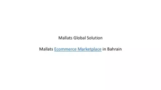 Mallats.com No 1 Ecommerce Marketplace in Bahrain
