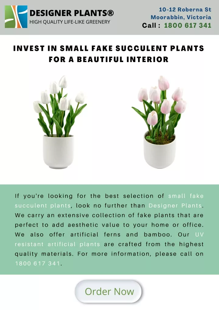 designer plants high quality life like greenery