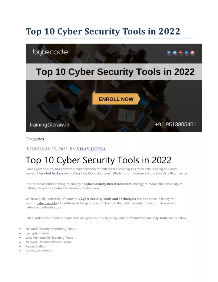 ppt-top-10-cyber-security-tools-in-2022-powerpoint-presentation-free