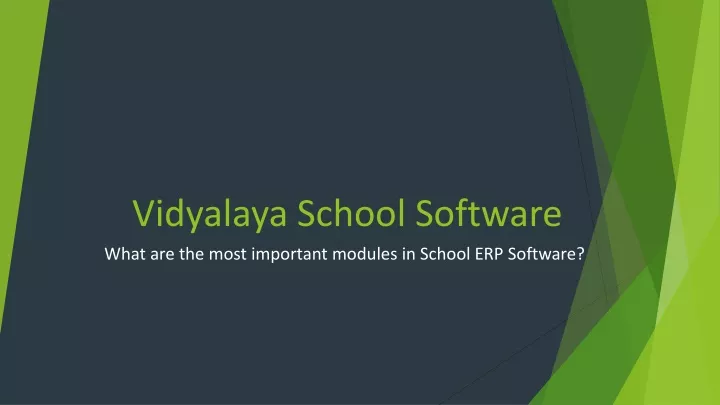 vidyalaya school software