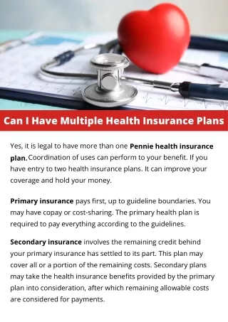 Can I Have Multiple Health Insurance Plans