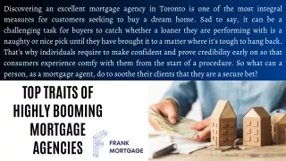 Top Traits Of Highly Booming Mortgage Agencies