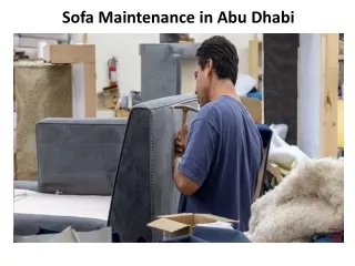 sofa maintenance in abu dhabi