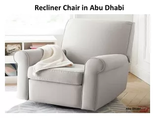 recliner chair in abu dhabi