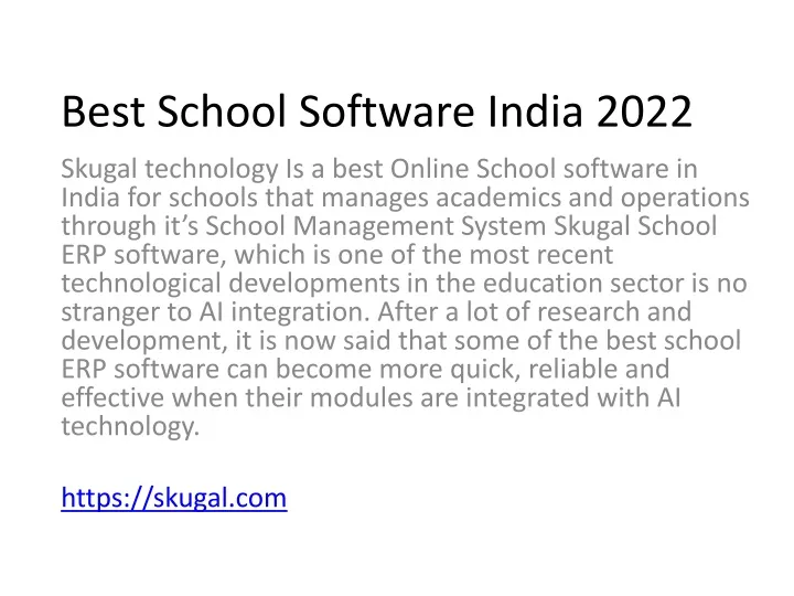 best school software india 2022