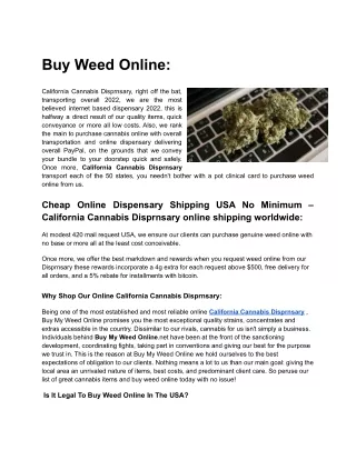 California Cannabis Disprnsary