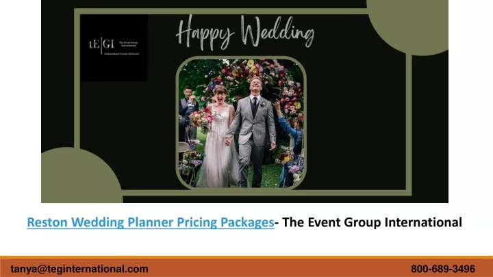 reston wedding planner pricing packages the event