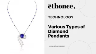 Various Types of Diamond Pendants