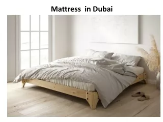 mattress in dubai
