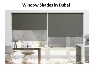 window shades in dubai