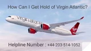 How Can I Get Hold of Virgin Atlantic?