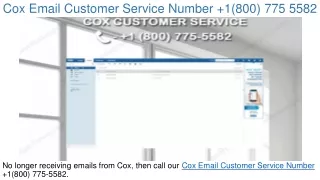 cox email customer service number 1 800 775 5582