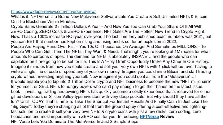 https www dope review com nftverse review what