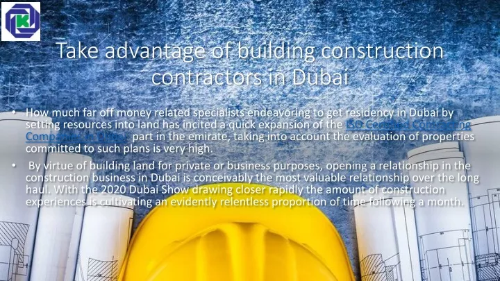 take advantage of building construction contractors in dubai