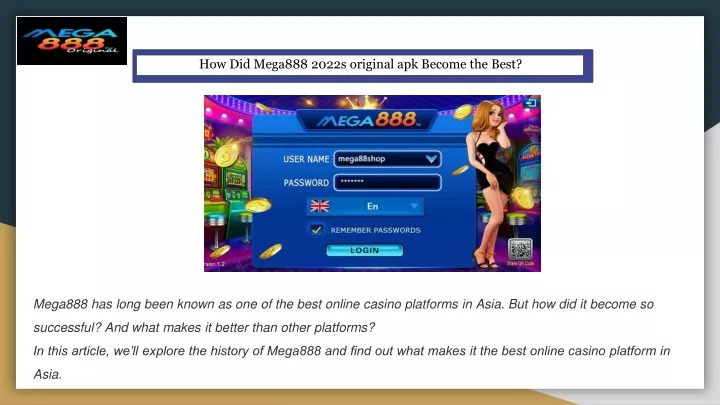 how did mega888 2022s original apk become the best