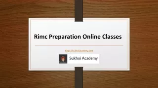 Rimc Preparation Online Classes