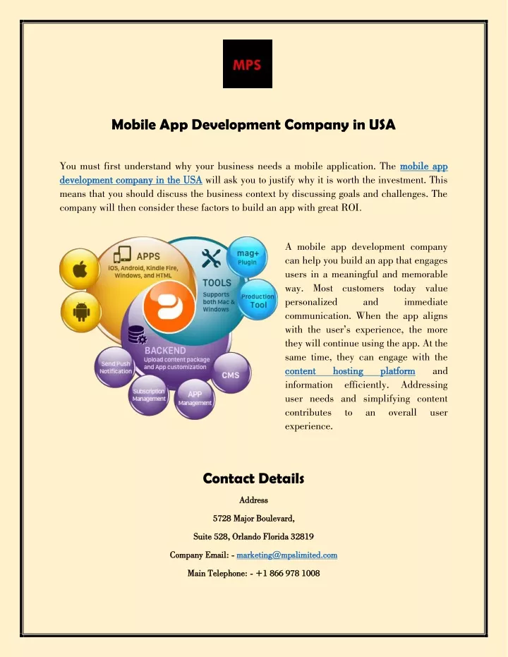 mobile app development company in usa