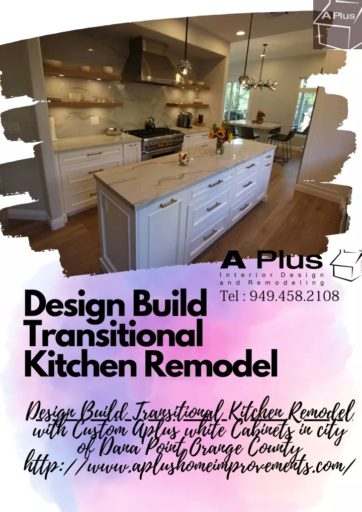 design build transitional kitchen remodel