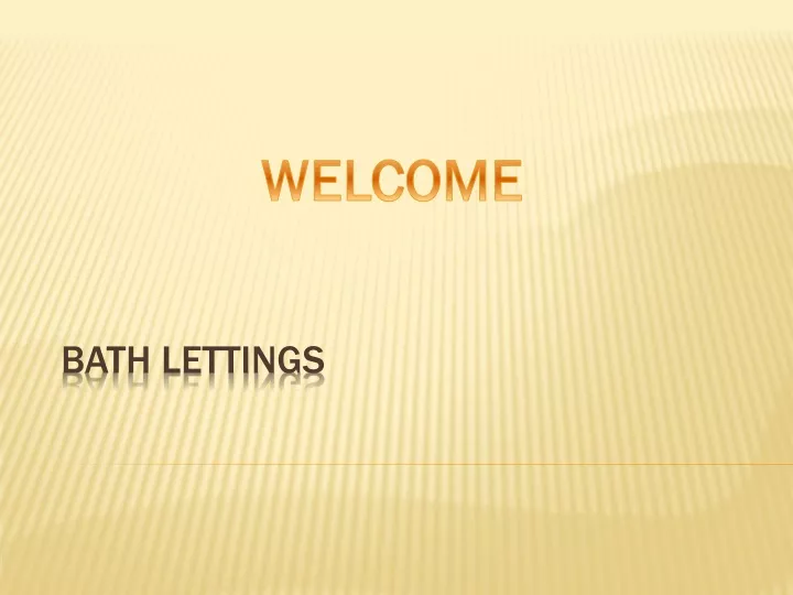 bath lettings