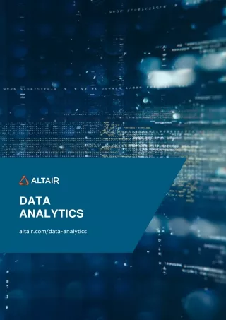 Discover how Altair data analytics can revolutionize your approach to innovation.