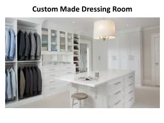 Custom Made Dressing Room In Dubai