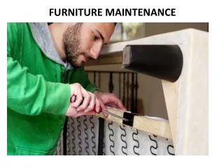Furniture Maintenance In Dubai