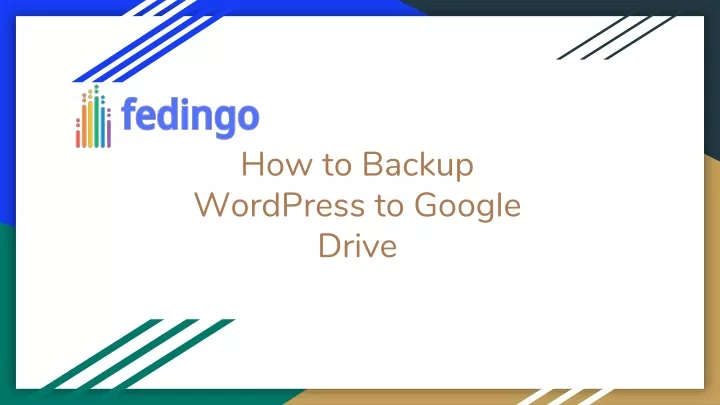 how to backup wordpress to google drive