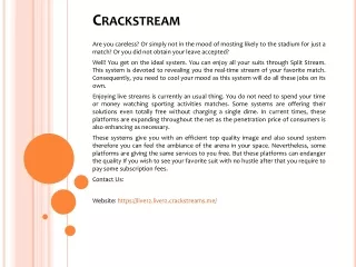 crackstream
