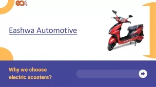 Why we choose electric scooter