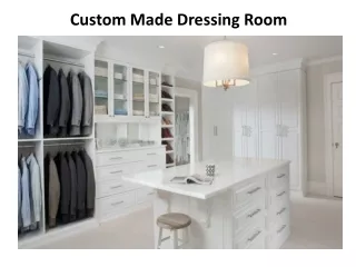 Custom Made Dressing Room In Dubai