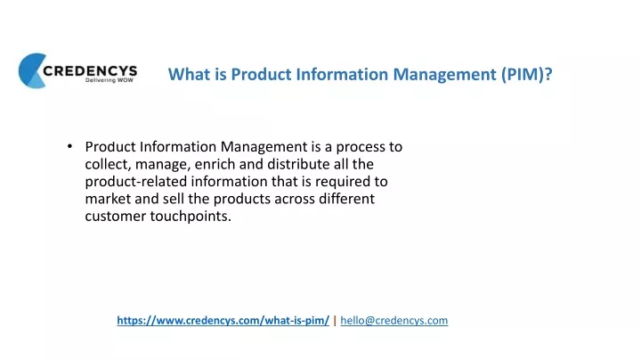 what is product information management pim