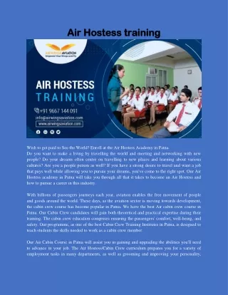 air hostess training air hostess training