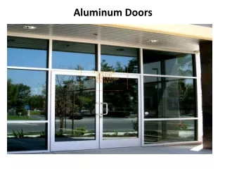 Aluminum Doors In Dubai