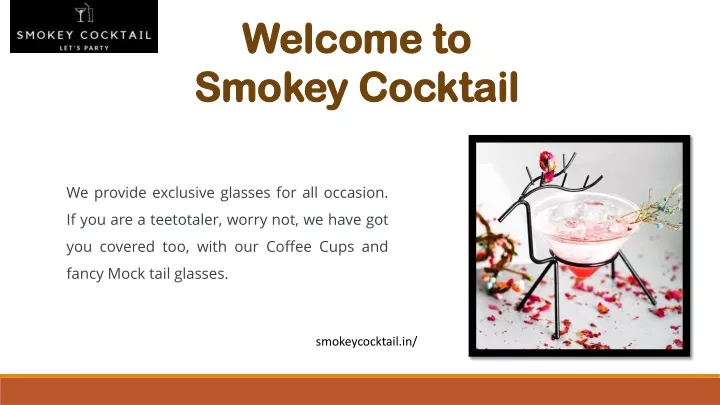 welcome to smokey cocktail