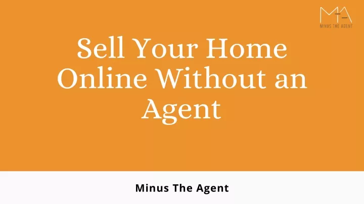 sell your home online without an agent