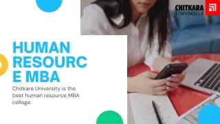 human resourc e mba chitkara university