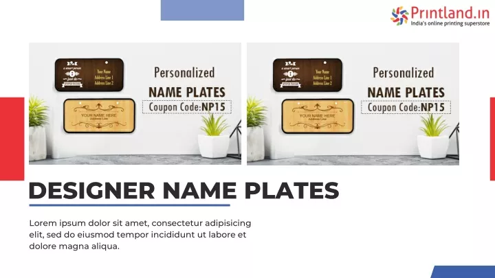 designer name plates