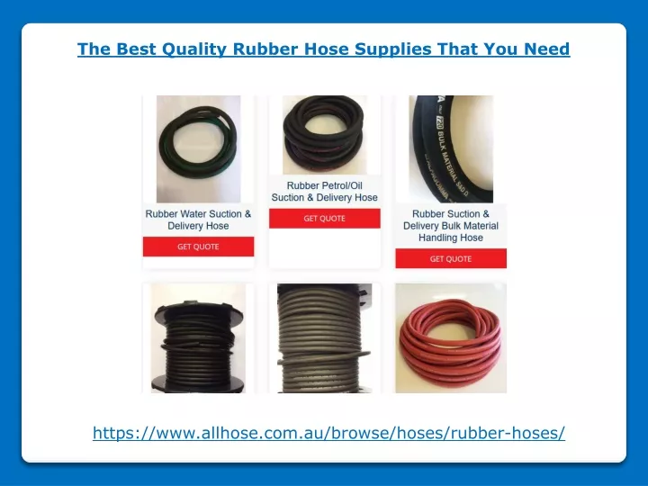 the best quality rubber hose supplies that