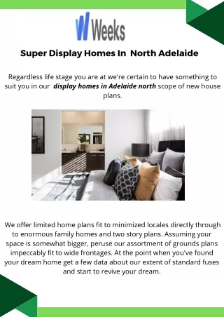 Display Homes Adelaide North