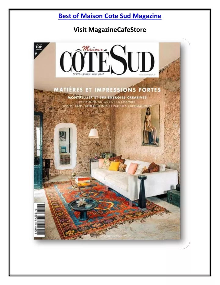 best of maison cote sud magazine maison cote