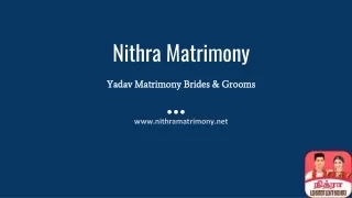 Trusted Yadav Matrimonial Community Site For Tamil Groom & Bride | Nithra Matrim
