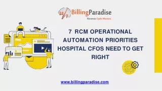 7 rcm operational automation priorities hospital