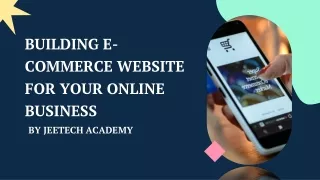 Building E-commerce Website For Your Online Business