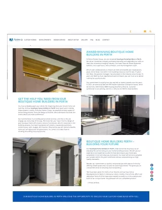 Boutique Home Buiders Perth