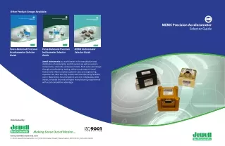 Jewell Instruments MEMS Accelerometers Selector Guide