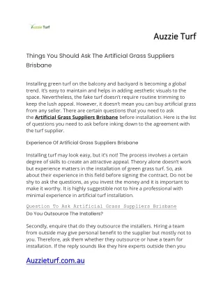 auzzie turf