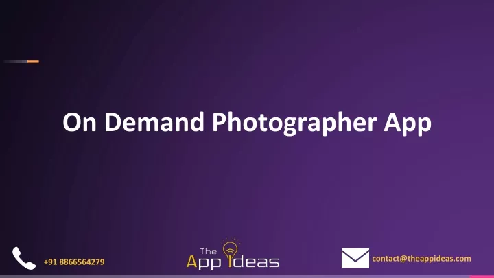 on demand photographer app