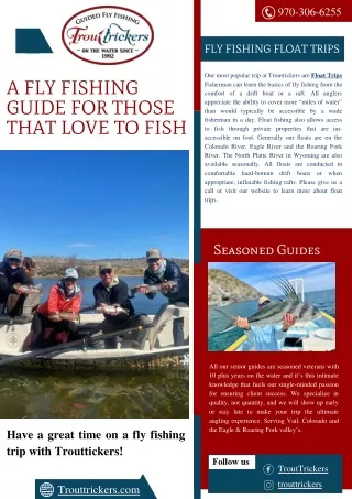 A Fly Fishing Guide For Those Who Love To Fish!