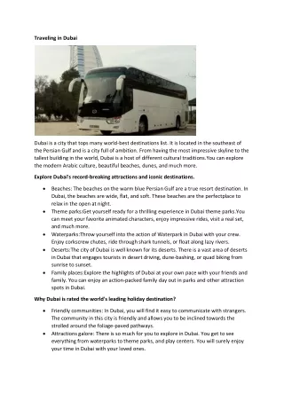 Tour Coaches Service- Interior Dubai (Local Dubai Travel) (1)