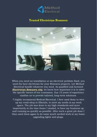 trusted electrician remuera